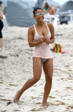 CHRISTINA MILIAN in Bikini at a Beach in Miami 05/15/2015