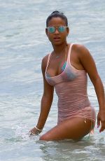 CHRISTINA MILIAN in Bikini at a Beach in Miami 05/15/2015