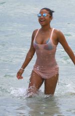 CHRISTINA MILIAN in Bikini at a Beach in Miami 05/15/2015