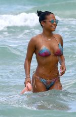 CHRISTINA MILIAN in Bikini at a Beach in Miami 05/15/2015