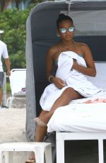 CHRISTINA MILIAN in Bikini at a Beach in Miami 05/15/2015