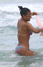 CHRISTINA MILIAN in Bikini at a Beach in Miami 05/15/2015