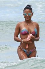 CHRISTINA MILIAN in Bikini at a Beach in Miami 05/15/2015