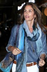 CINDY CRAWFORD Arrives at Los Angeles International Airport 05/22/2015