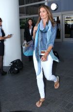 CINDY CRAWFORD Arrives at Los Angeles International Airport 05/22/2015