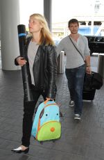 CLAIRE DANES Arrives at LAX Airport in Los Angeles 05/21/2015