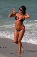 CLAUDIA ROMANI in Bikini at a Beach in Miami 05/17/2015