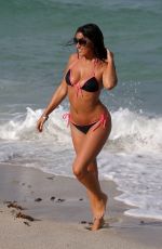 CLAUDIA ROMANI in Bikini at a Beach in Miami 05/17/2015