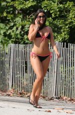 CLAUDIA ROMANI in Bikini at a Beach in Miami 05/17/2015