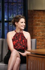 COBIE SMULDERS at Late Night with Seth Meyers in New York