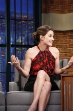 COBIE SMULDERS at Late Night with Seth Meyers in New York