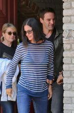 COURTNEY COX at Joel Silvers Memorial Day Party in Los Angeles