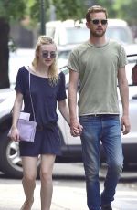 DAKOTA FANNING and Jamie Strachan Out in New York 05/28/2015