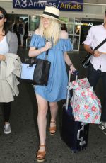 DAKOTA FANNING Arrives at Airport in Nice 05/11/2015