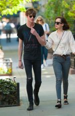 DAKOTA JOHNSON and Matthew Hitt Out in New York 05/07/2015