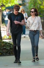 DAKOTA JOHNSON and Matthew Hitt Out in New York 05/07/2015