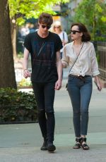 DAKOTA JOHNSON and Matthew Hitt Out in New York 05/07/2015