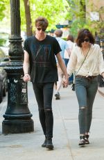 DAKOTA JOHNSON and Matthew Hitt Out in New York 05/07/2015