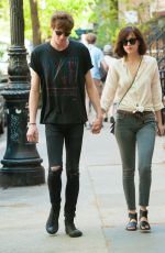 DAKOTA JOHNSON and Matthew Hitt Out in New York 05/07/2015