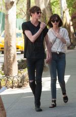 DAKOTA JOHNSON and Matthew Hitt Out in New York 05/07/2015
