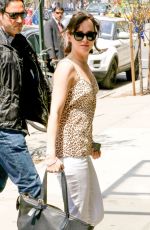 DAKOTA JOHNSON at How to be Single Set in New York 05/04/2015