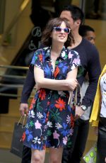 DAKOTA JOHNSON on the Set of How to be Single at Bloomingdales Store 05/18/2015