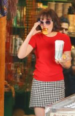 DAKOTA JOHNSON on the Set of How to be Single at Bloomingdales Store 05/18/2015