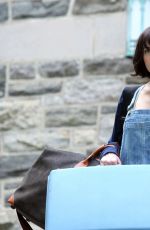 DAKOTA JOHNSON on the Set of How to be Single in New York 05/05/2015