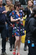 DAKOTA JOHNSON on the Set of How to be Single in New York 05/18/2015