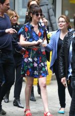 DAKOTA JOHNSON on the Set of How to be Single in New York 05/18/2015
