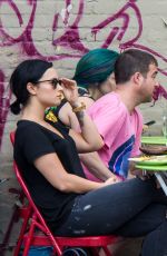 DEMI LOVATO at La Esquina Restaurant in New York 05/12/2015