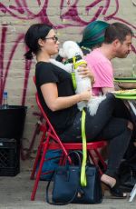 DEMI LOVATO at La Esquina Restaurant in New York 05/12/2015