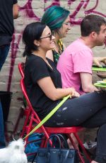 DEMI LOVATO at La Esquina Restaurant in New York 05/12/2015