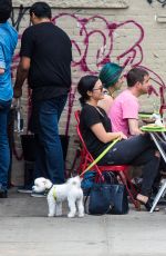 DEMI LOVATO at La Esquina Restaurant in New York 05/12/2015