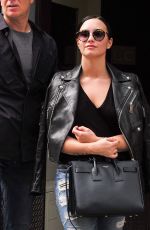 DEMI LOVATO in Ripped Jeans Out in New York 05/27/2015