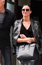 DEMI LOVATO in Ripped Jeans Out in New York 05/27/2015