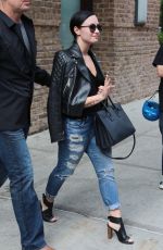 DEMI LOVATO in Ripped Jeans Out in New York 05/27/2015