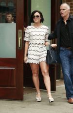 DEMI LOVATO Leaves Greenwich Hotel in New York 05/28/2015