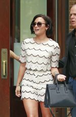 DEMI LOVATO Leaves Greenwich Hotel in New York 05/28/2015