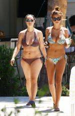 DEVIN BURGMAN and NATSHA OAKLEY in Bikinis at a Pool in Miami 05/07/2015