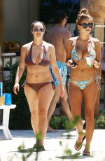 DEVIN BURGMAN and NATSHA OAKLEY in Bikinis at a Pool in Miami 05/07/2015