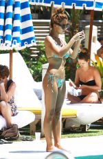 DEVIN BURGMAN and NATSHA OAKLEY in Bikinis at a Pool in Miami 05/07/2015