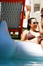 DEVIN BURGMAN and NATSHA OAKLEY in Bikinis at a Pool in Miami 05/07/2015