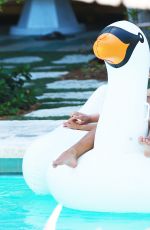 DEVIN BURGMAN and NATSHA OAKLEY in Bikinis at a Pool in Miami 05/07/2015