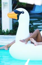 DEVIN BURGMAN and NATSHA OAKLEY in Bikinis at a Pool in Miami 05/07/2015