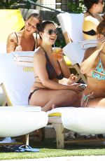 DEVIN BURGMAN and NATSHA OAKLEY in Bikinis at a Pool in Miami 05/07/2015