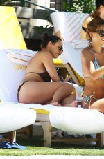 DEVIN BURGMAN and NATSHA OAKLEY in Bikinis at a Pool in Miami 05/07/2015