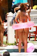 DEVIN BURGMAN and NATSHA OAKLEY in Bikinis at a Pool in Miami 05/07/2015