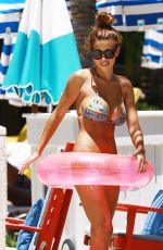 DEVIN BURGMAN and NATSHA OAKLEY in Bikinis at a Pool in Miami 05/07/2015
