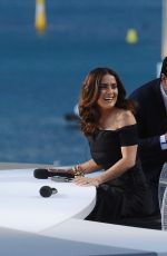 DIANE KRUGER and SALMA HAYEK at Canal Plus TV Station in Cannes